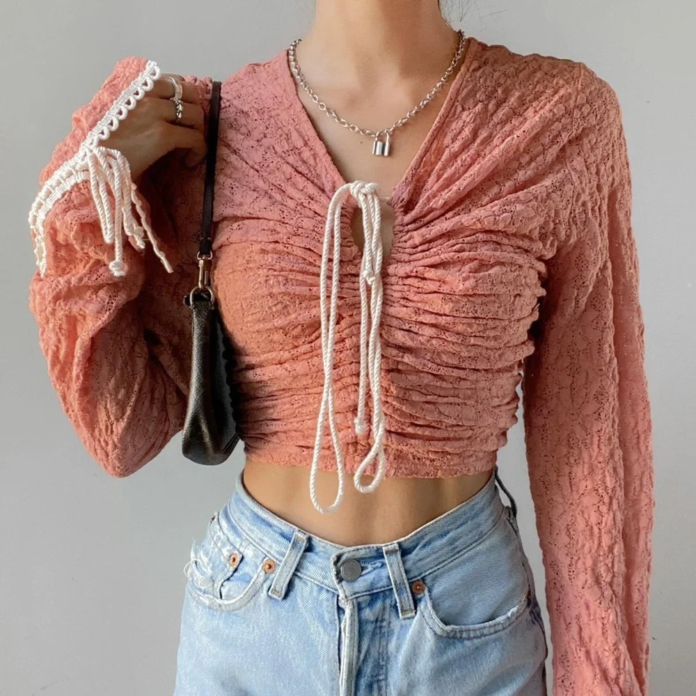 Free People Lilah Top in Dusty Rose